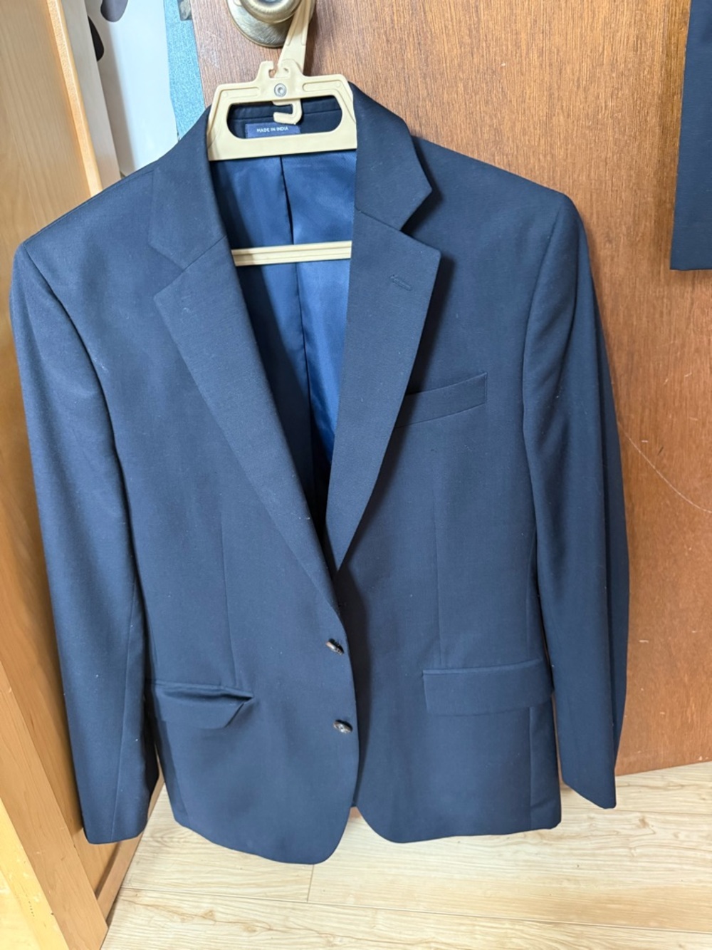 Men's Navy Blazer - Classic Two-Button Sport Coat
